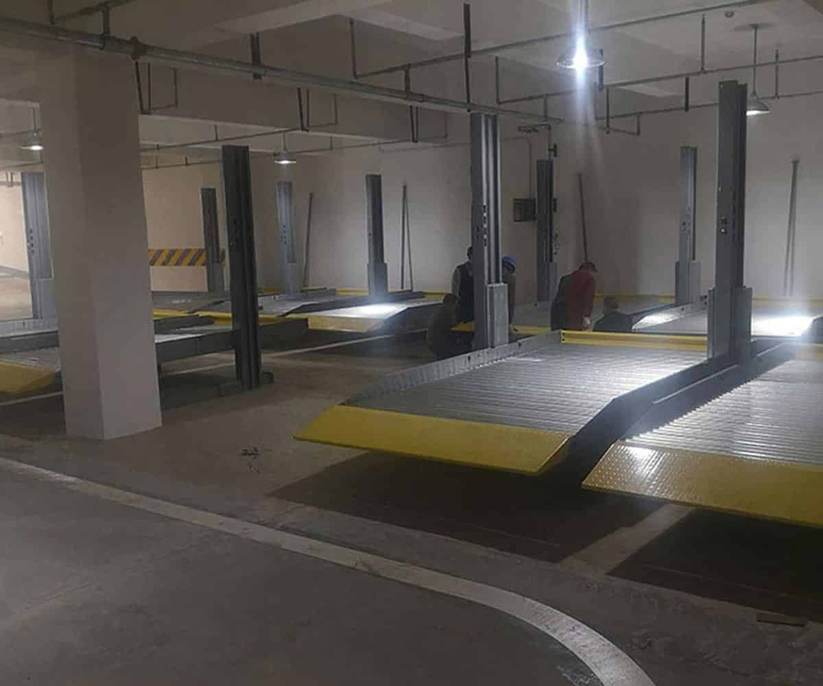德江四柱升降式停車庫過驗收