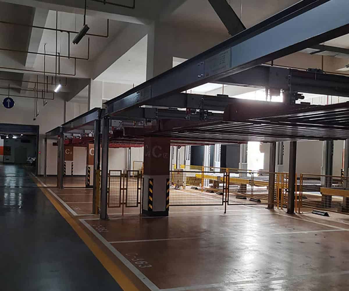 云南兩層機械停車庫回收