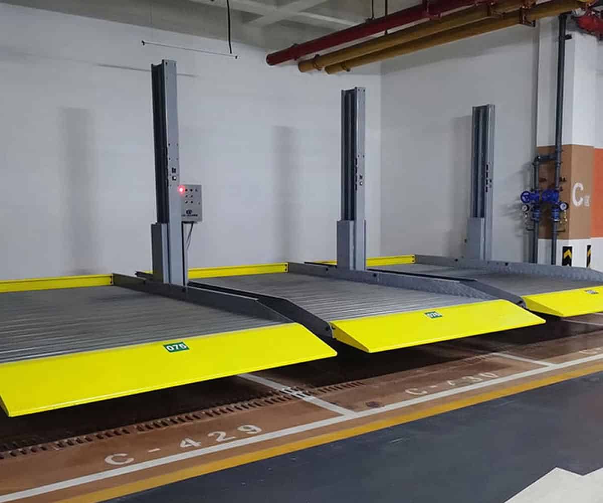 重慶四柱升降式機械車位改造