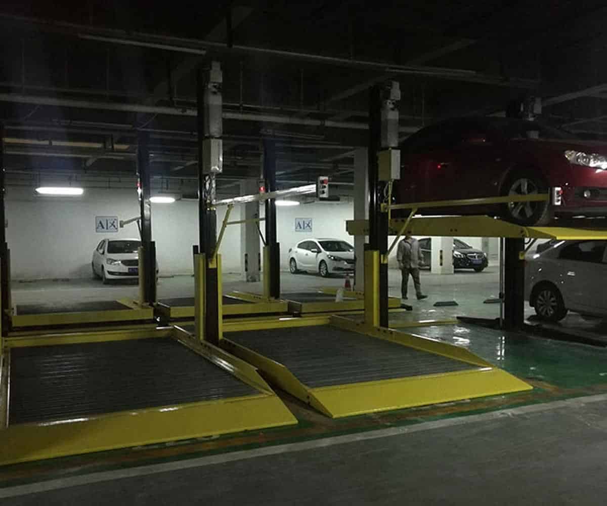兩層升降式機械停車場改造