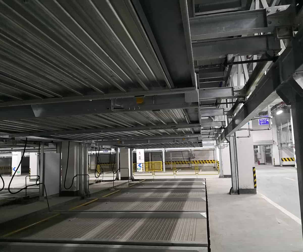 兩層升降橫移機械式停車庫