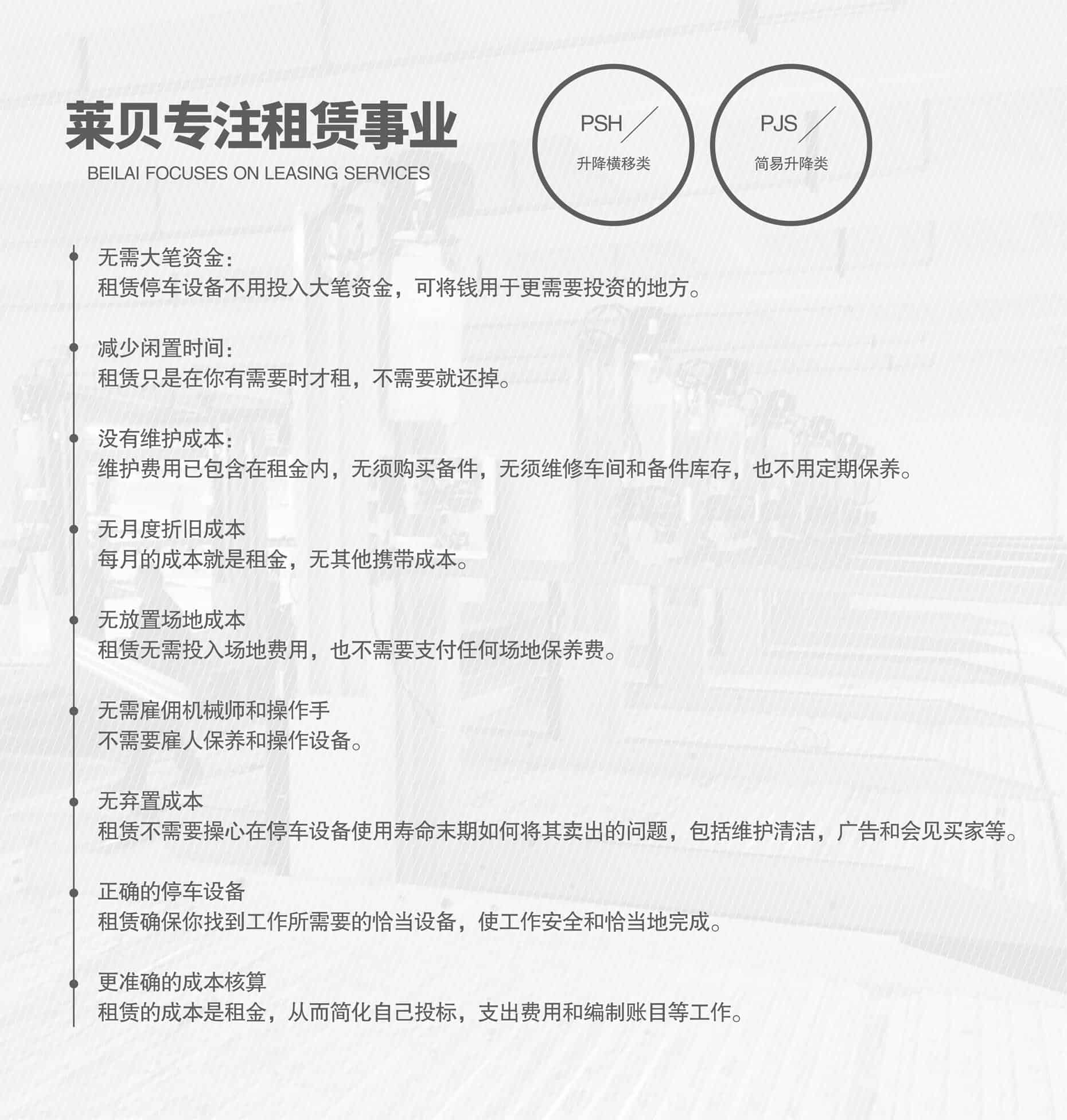 升降平移機械車位回購專注租賃